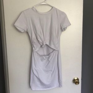 Tie Front T-Shirt Dress
